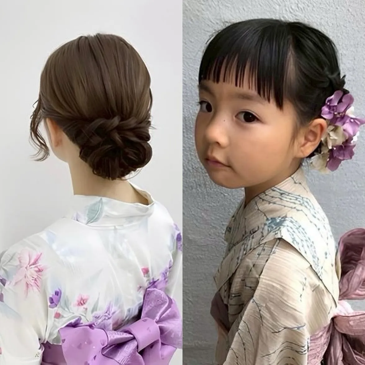 浴衣ヘアスタイル👘✨